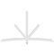 Ekena Millwork Alberta Architectural Grade PVC Gable Bracket, 96"W x 56"H x 2"D x 4"F, 14/12 Pitch GBP096X56X0204ALB00 - alternate 5